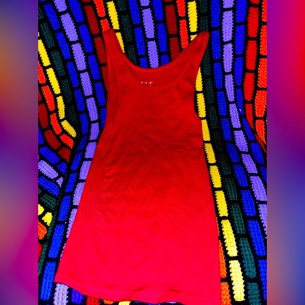 X-small Red Tank Top Target Brand EUC